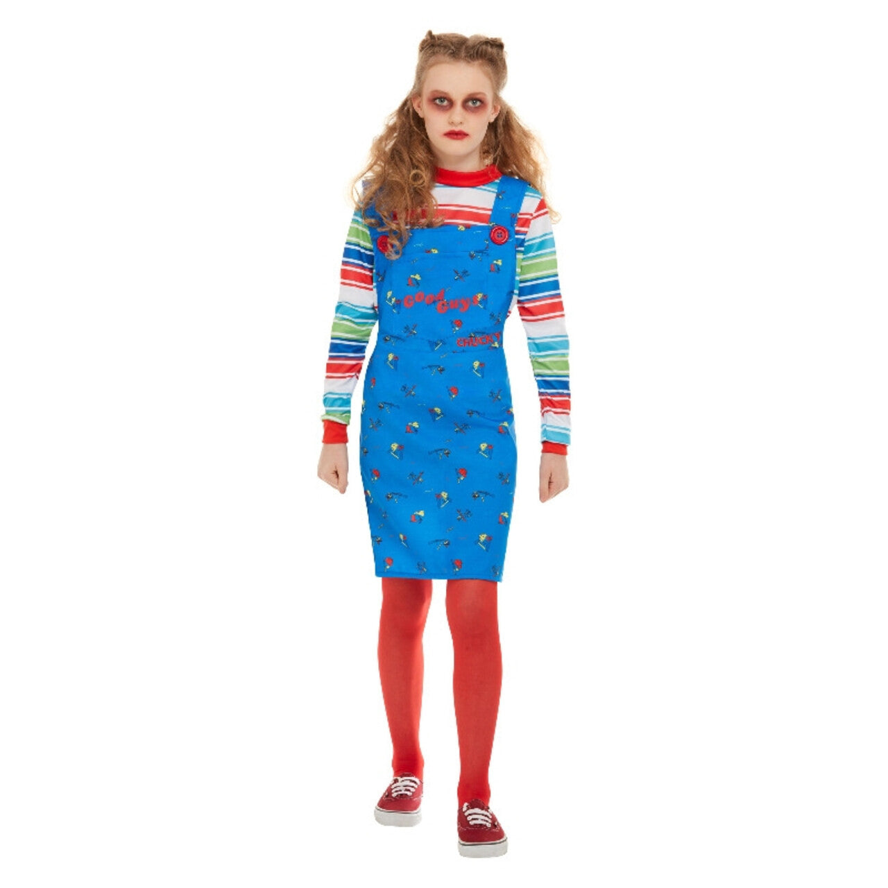 Op deze afbeelding zie je een Kostuums, van het merk Smiffy's. Vreselijke Jaloerse Vriendin Chucky Meisje Kostuum