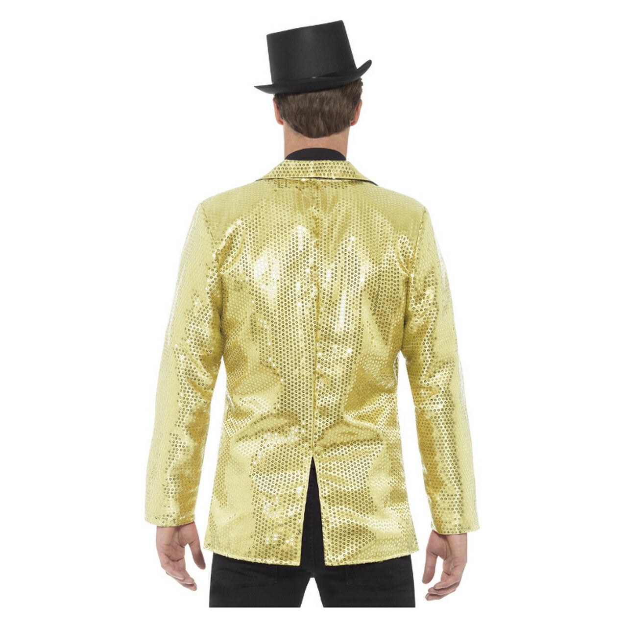 Op deze afbeelding zie je een Kostuums, van het merk Smiffy's. Showmaster Goldstrike Pailletten Man
