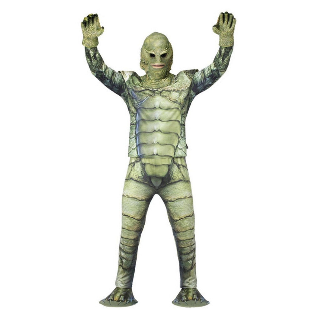 Op deze afbeelding zie je een Kostuums, van het merk Smiffy's. Monster Van De Black Lagoon Man Kostuum