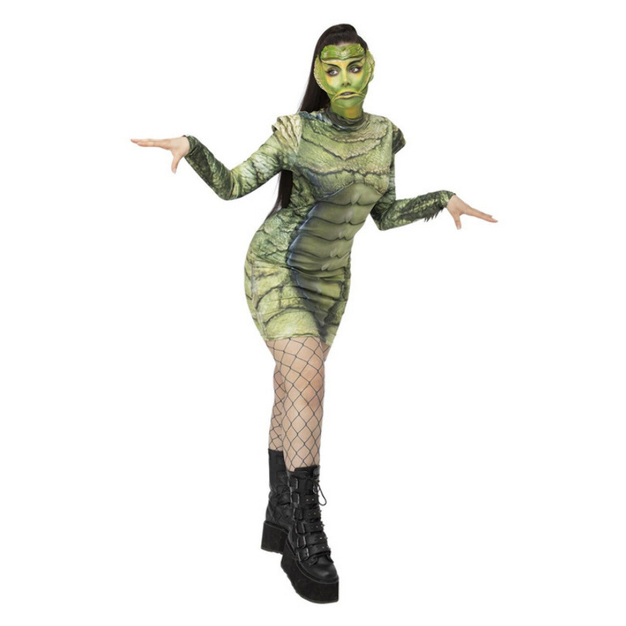 Op deze afbeelding zie je een Kostuums, van het merk Smiffy's. Het Monster Van De Amazone Vrouw Kostuum