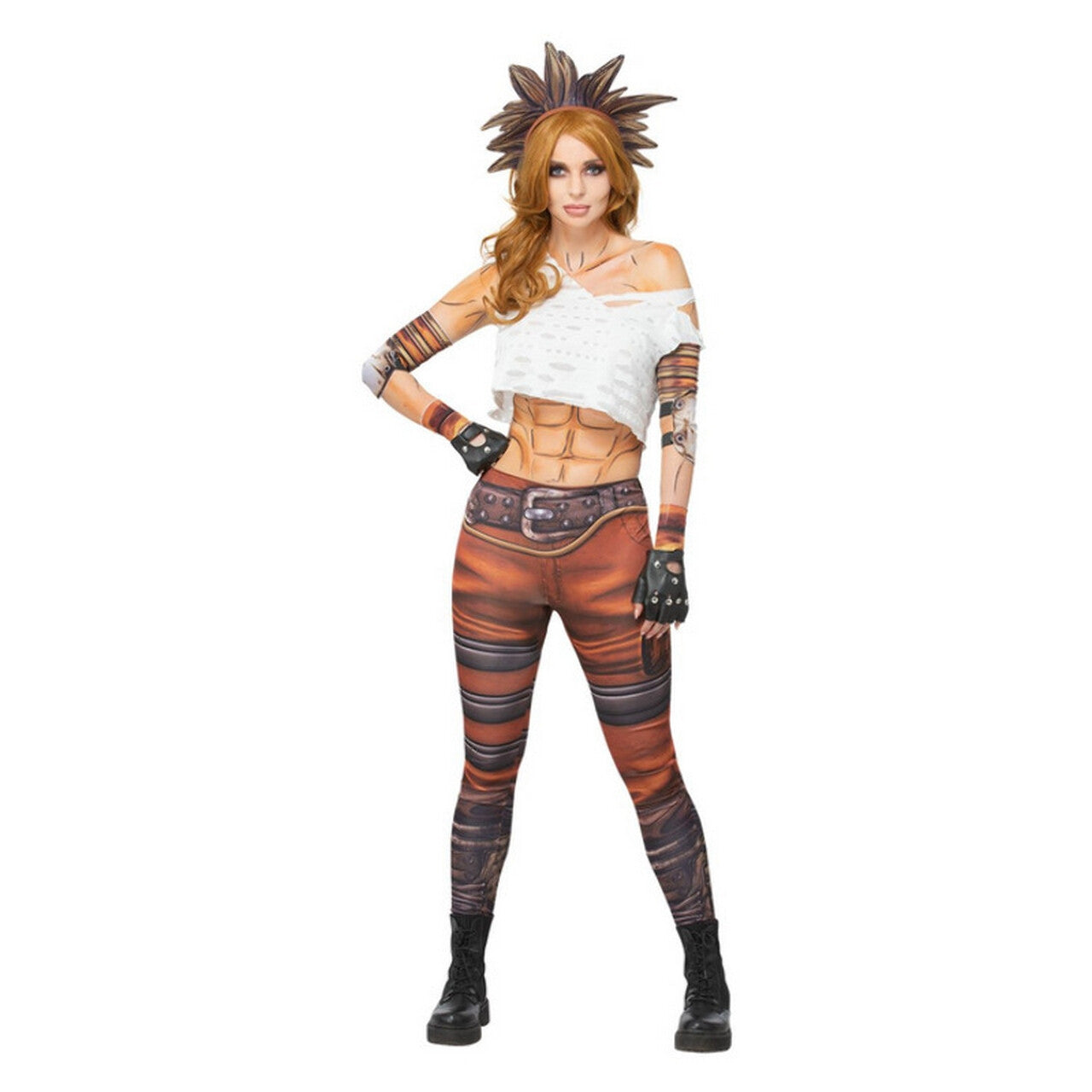 Op deze afbeelding zie je een Kostuums, van het merk Smiffy's. Bandiet Borderlands Psycho Vrouw Kostuum