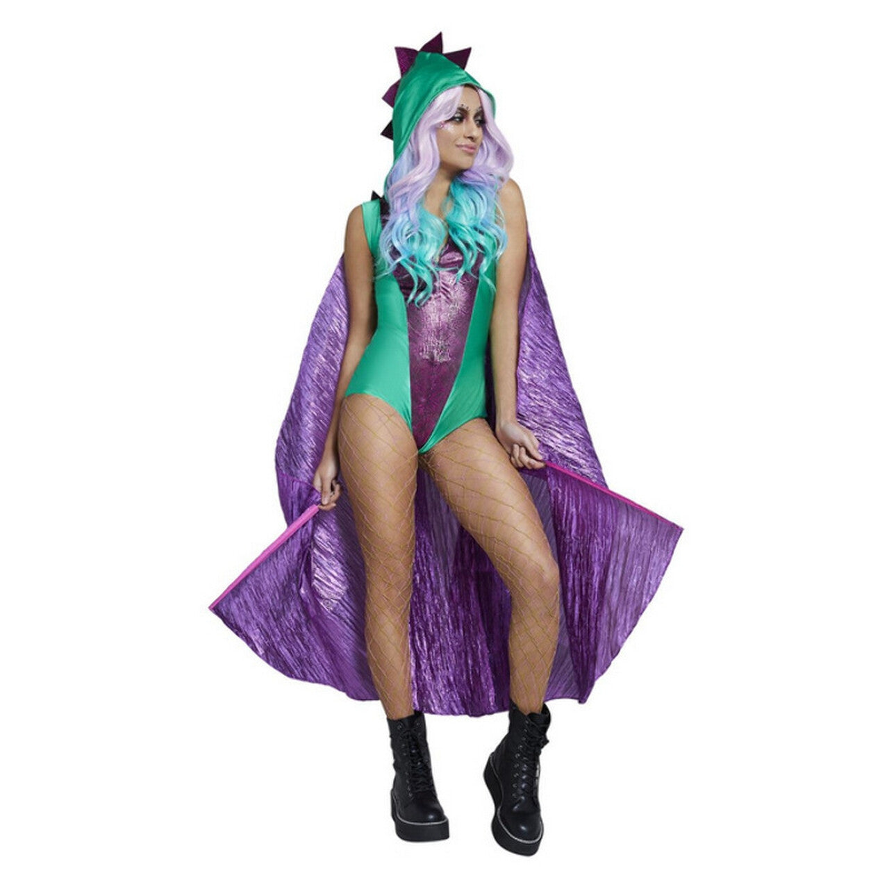 Op deze afbeelding zie je een Kostuums, van het merk Smiffy's. Zeer Gevaarlijke Sexy Drakenmoeder Drakara Vrouw Kostuum
