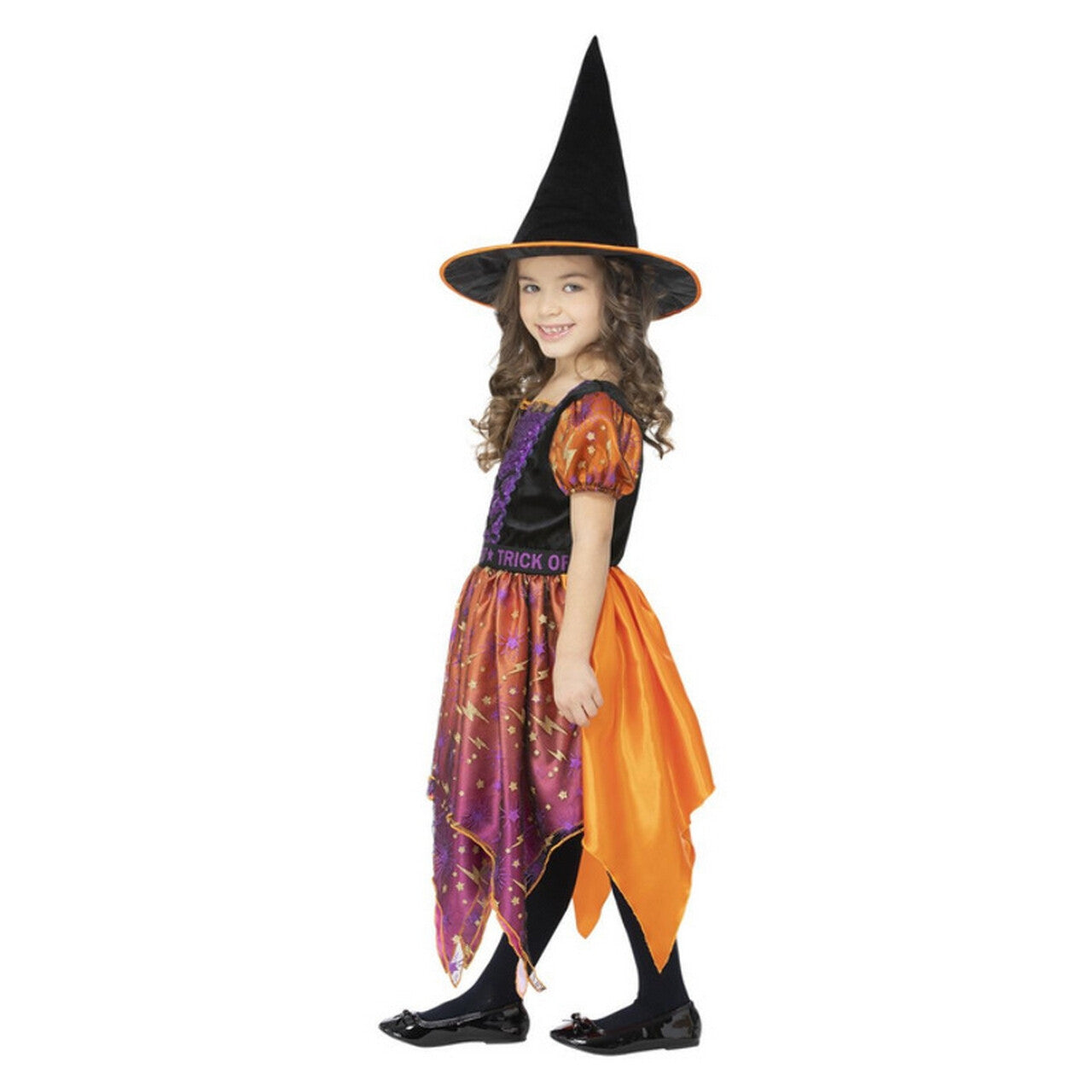 Op deze afbeelding zie je een Kostuums, van het merk Smiffy's. Heksje Trick Or Treat Meisje Kostuum