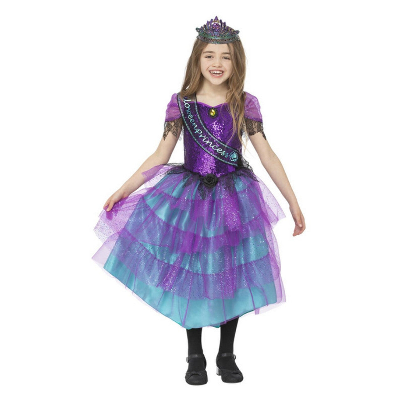 Op deze afbeelding zie je een Kostuums, van het merk Smiffy's. Miss Halloween Prinses Van Het Heksenbal Meisje Kostuum