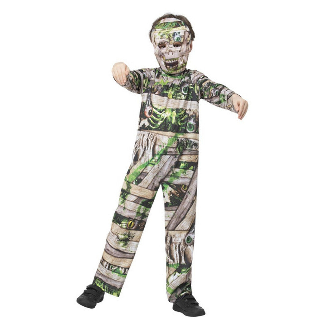 Op deze afbeelding zie je een Kostuums, van het merk Smiffy's. Veel Te Ingewikkelde Mummie Kind Kostuum