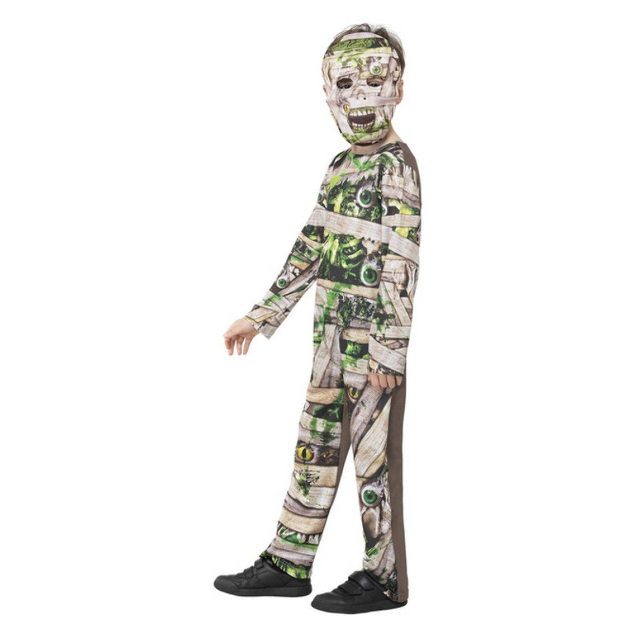 Op deze afbeelding zie je een Kostuums, van het merk Smiffy's. Veel Te Ingewikkelde Mummie Kind Kostuum