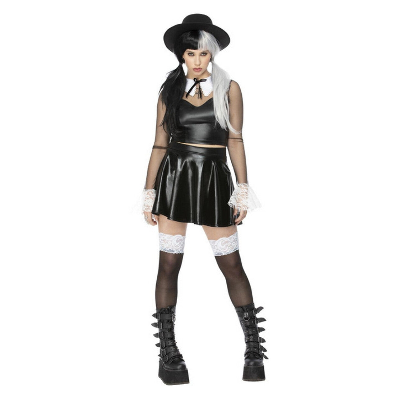Op deze afbeelding zie je een Kostuums, van het merk Smiffy's. Gothic Bad Schoolgirl Hestia Vrouw Kostuum