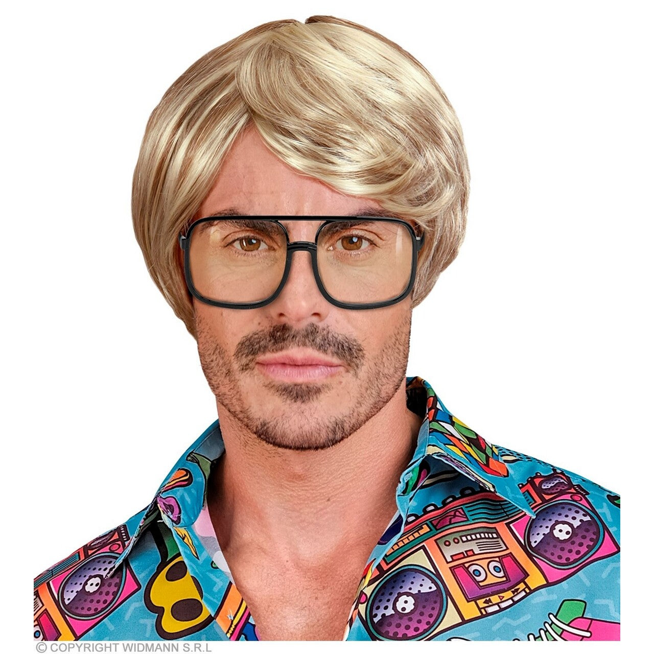 Op deze afbeelding zie je een Accessoires, van het merk Widmann. Karakter Pruik Serie Moordenaar Dahmer Blond