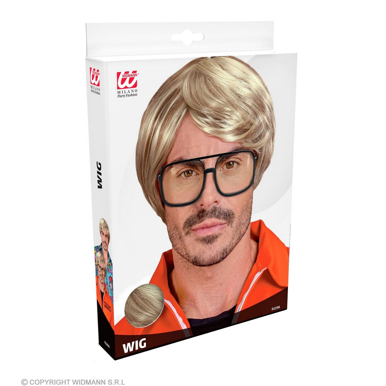 Op deze afbeelding zie je een Accessoires, van het merk Widmann. Karakter Pruik Serie Moordenaar Dahmer Blond
