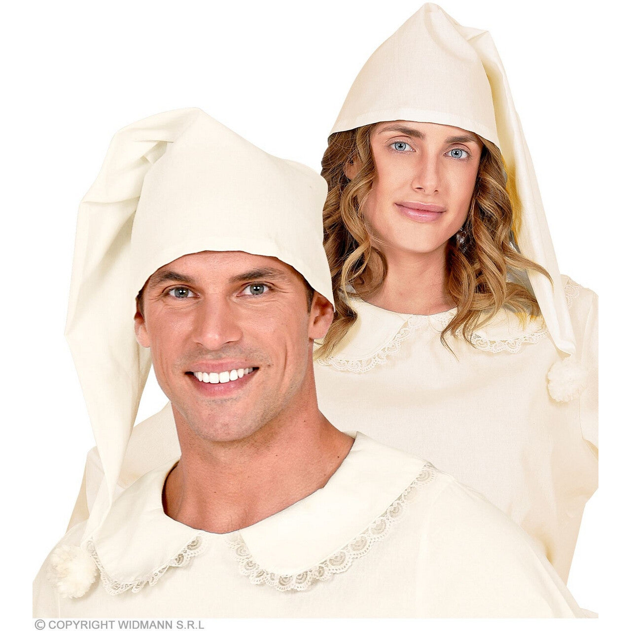 Op deze afbeelding zie je een Accessoires, van het merk Widmann. Pyama Party Kabouter Slaapmuts
