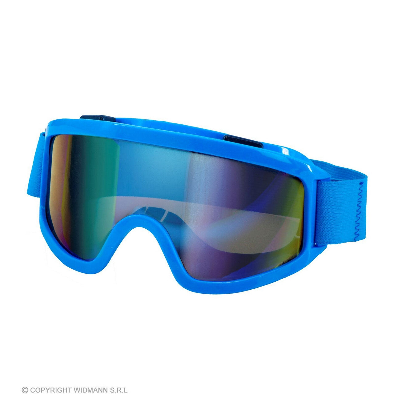 Op deze afbeelding zie je een Accessoires, van het merk Widmann. Ski-Bril 80s Blauw