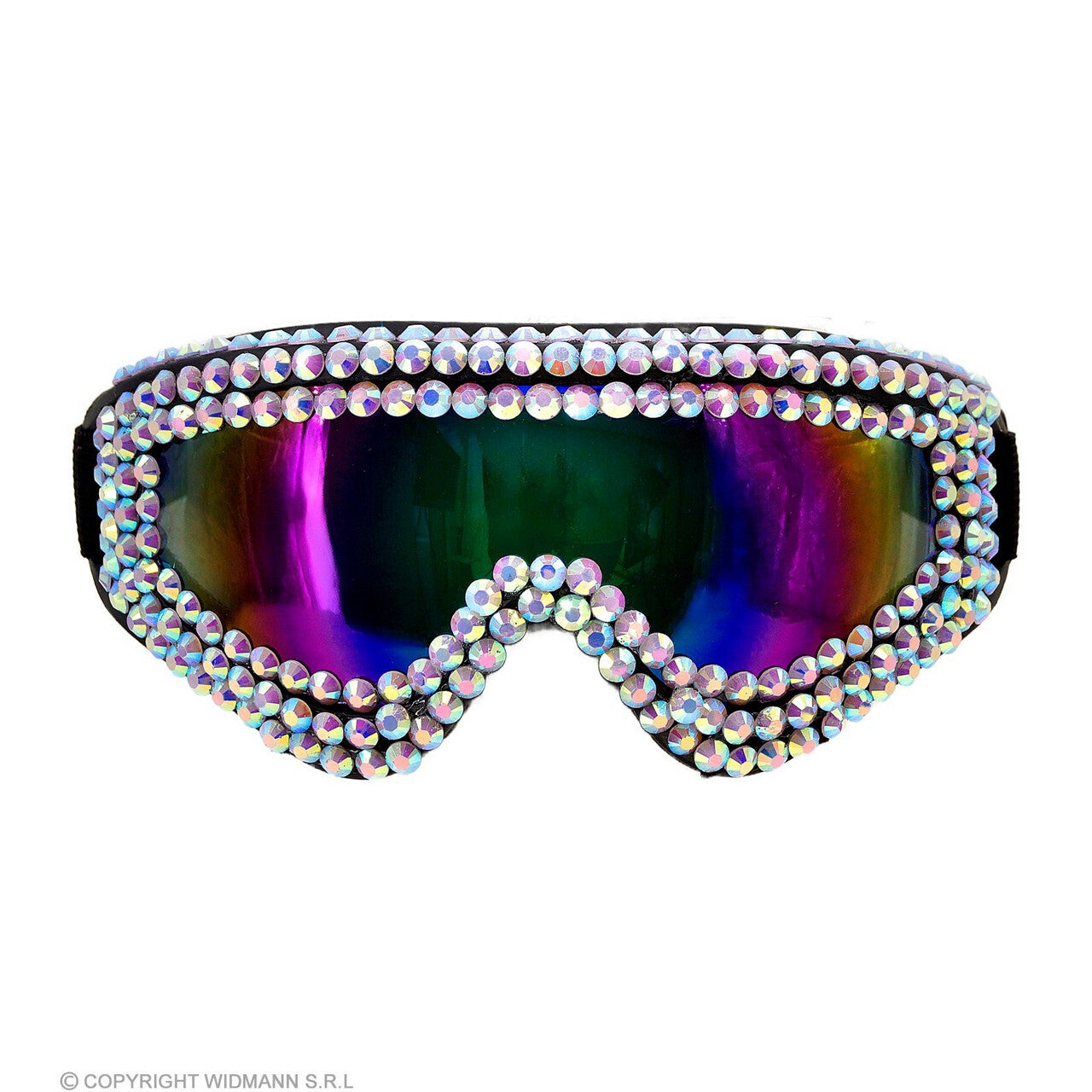Op deze afbeelding zie je een Accessoires, van het merk Widmann. Ski-Bril 80s Strass