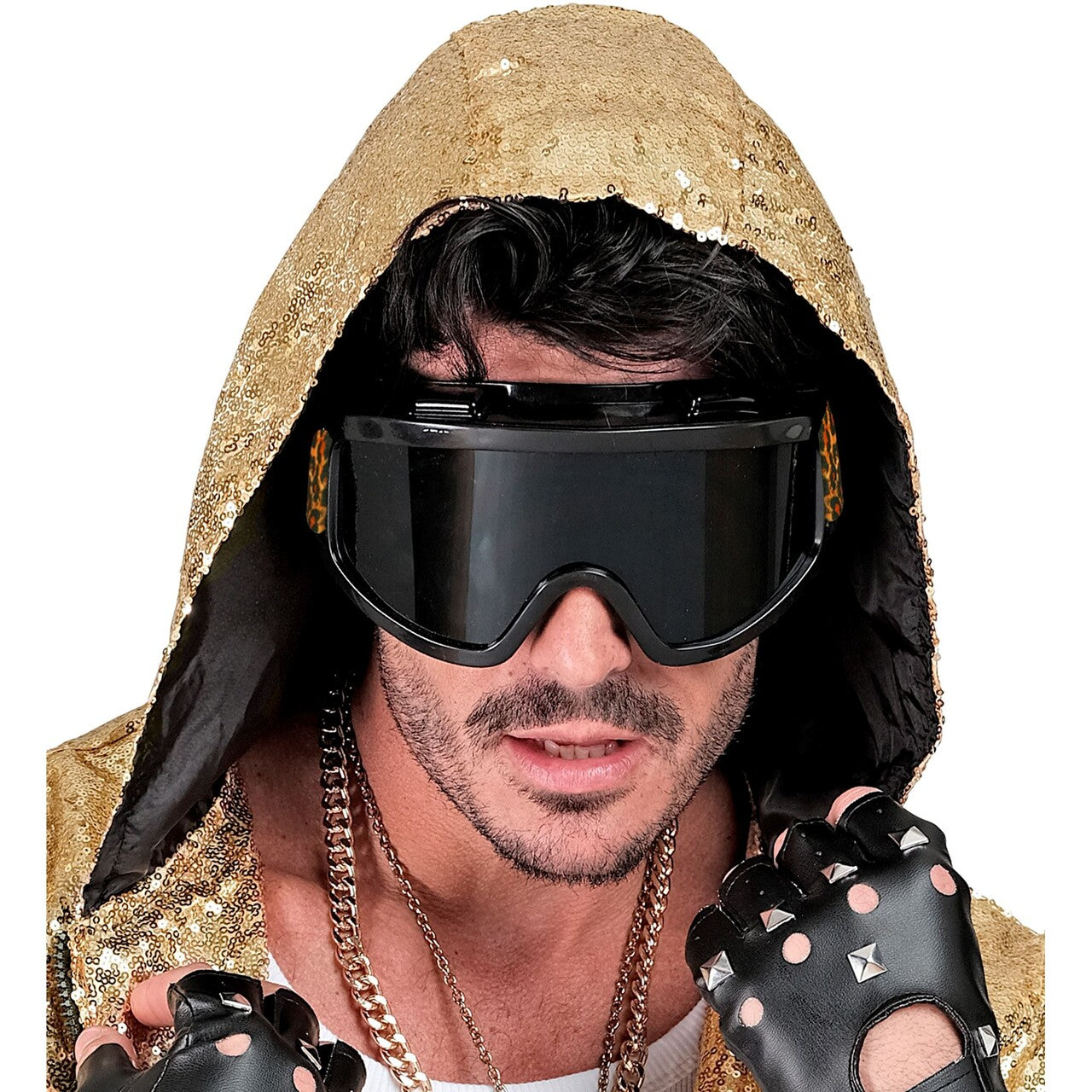 Op deze afbeelding zie je een Accessoires, van het merk Widmann. Panter Slick Ski Bril