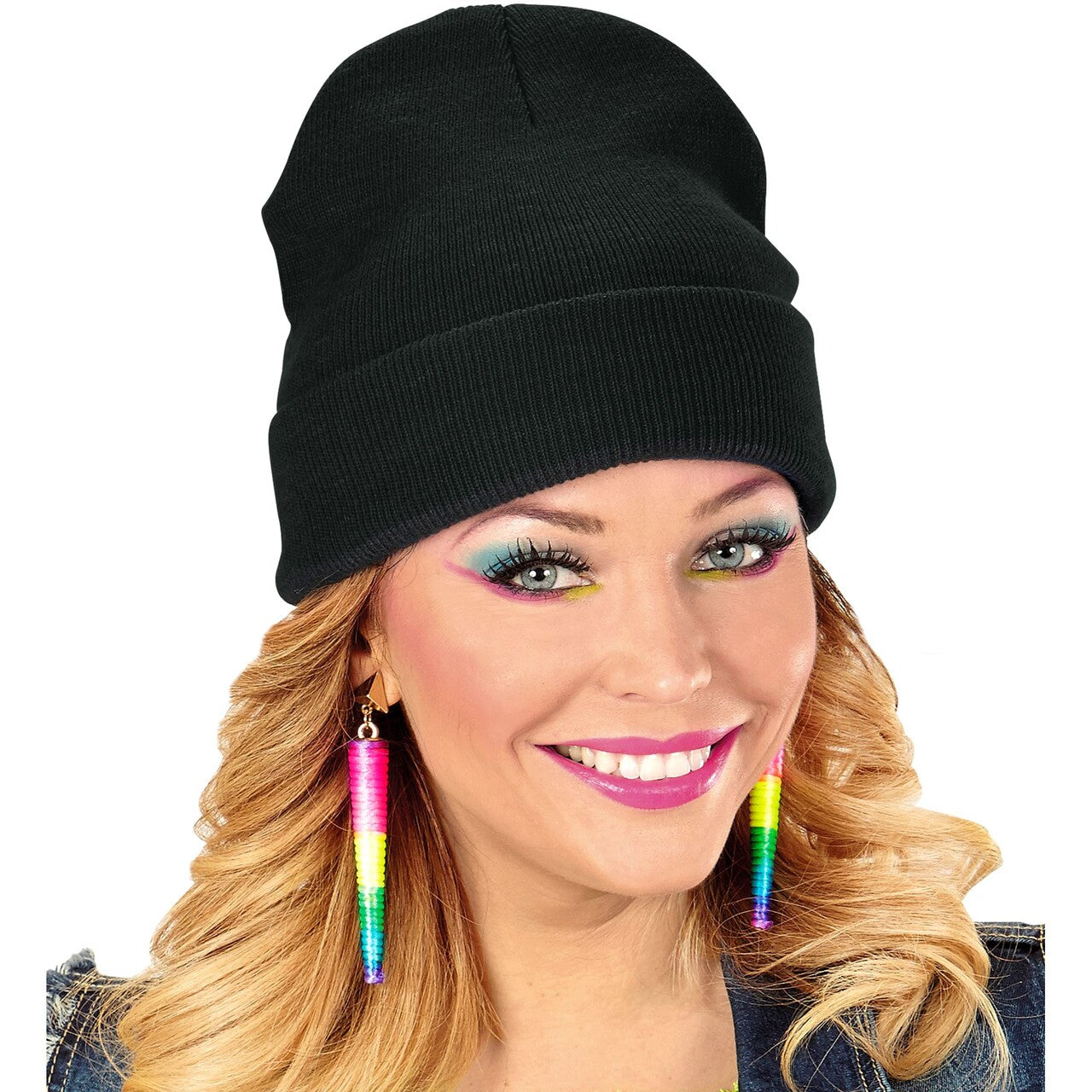 Op deze afbeelding zie je een Accessoires, van het merk Widmann. Zwarte Winter Muts Black Beanie