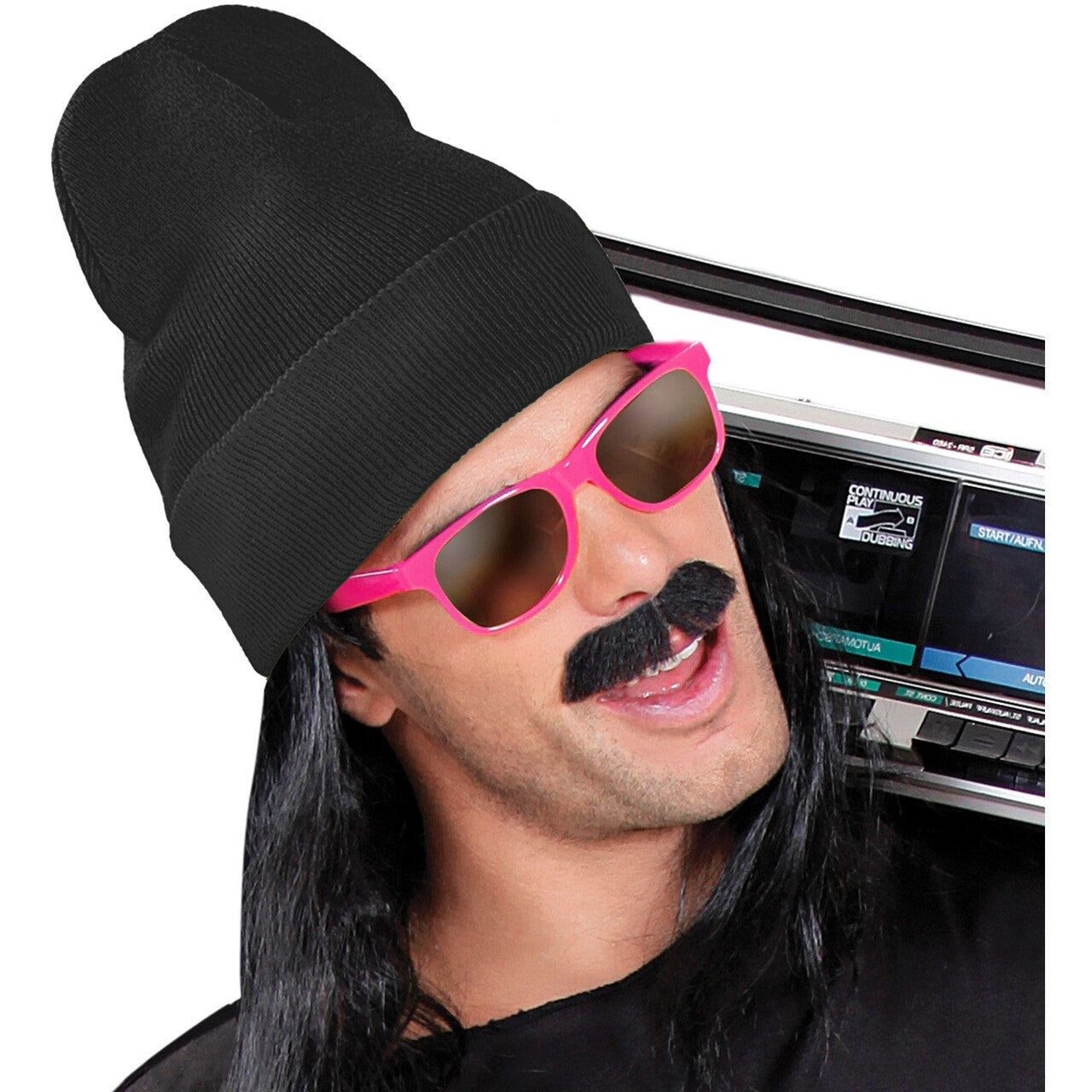 Op deze afbeelding zie je een Accessoires, van het merk Widmann. Zwarte Winter Muts Black Beanie