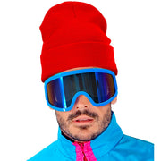 Op deze afbeelding zie je een Accessoires, van het merk Widmann. Rode Winter Muts Happy Red Beanie