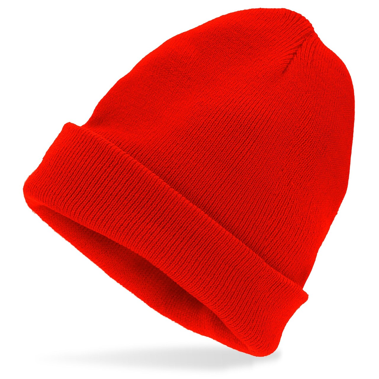 Op deze afbeelding zie je een Accessoires, van het merk Widmann. Rode Winter Muts Happy Red Beanie