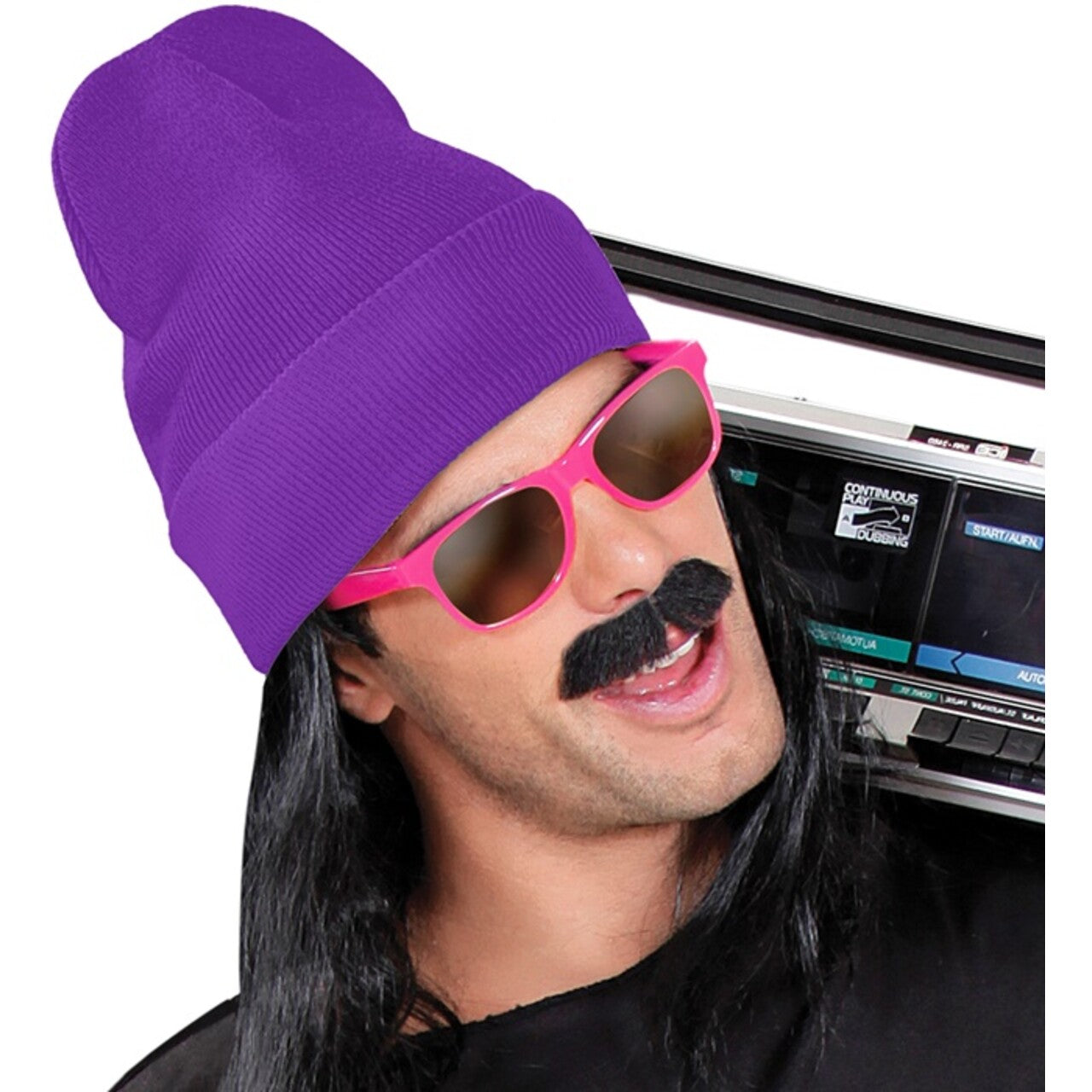 Op deze afbeelding zie je een Accessoires, van het merk Widmann. Paarse Winter Muts Purple Snow Beanie