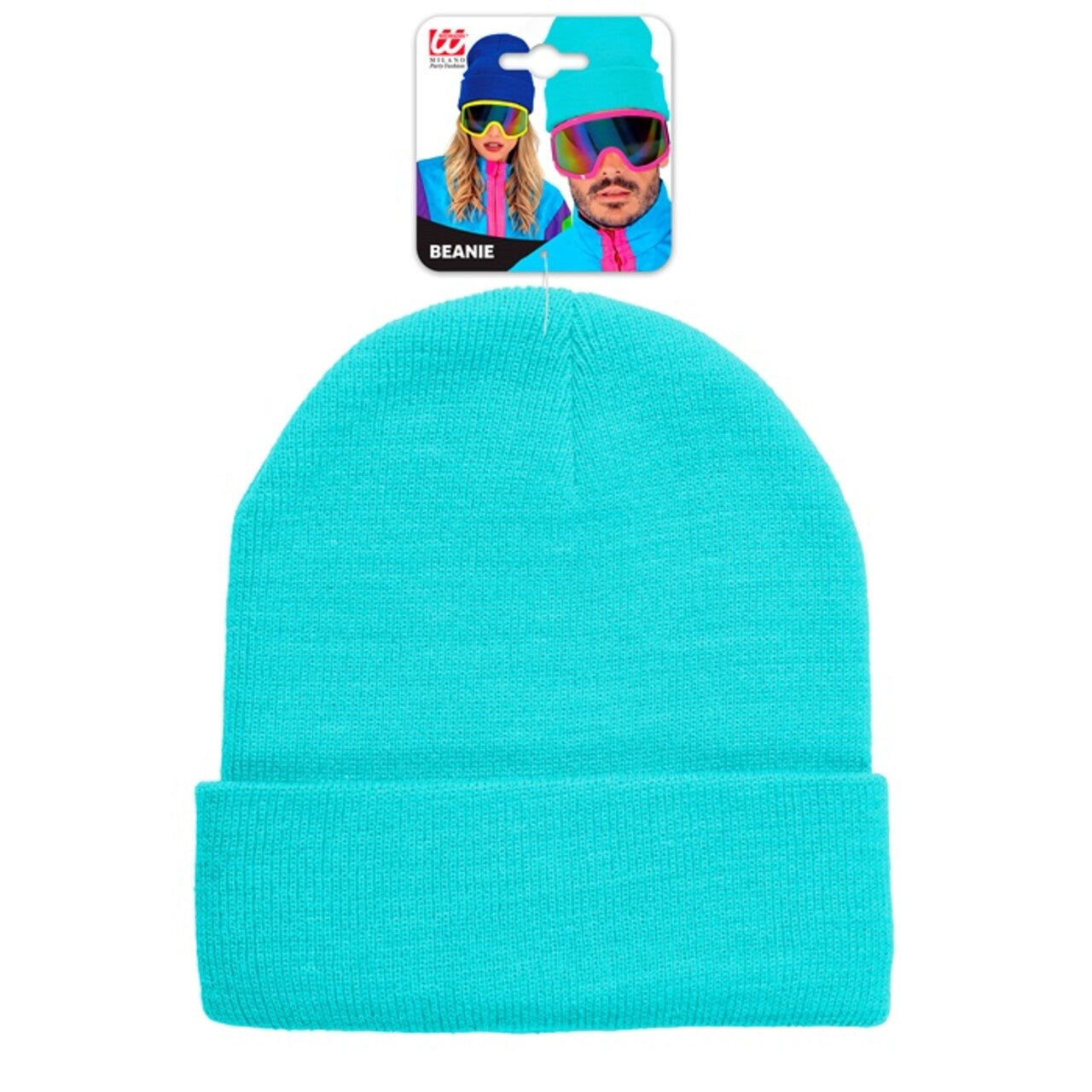 Op deze afbeelding zie je een Accessoires, van het merk Widmann. Lichtblauwe Winter Muts Blue Sky Beanie