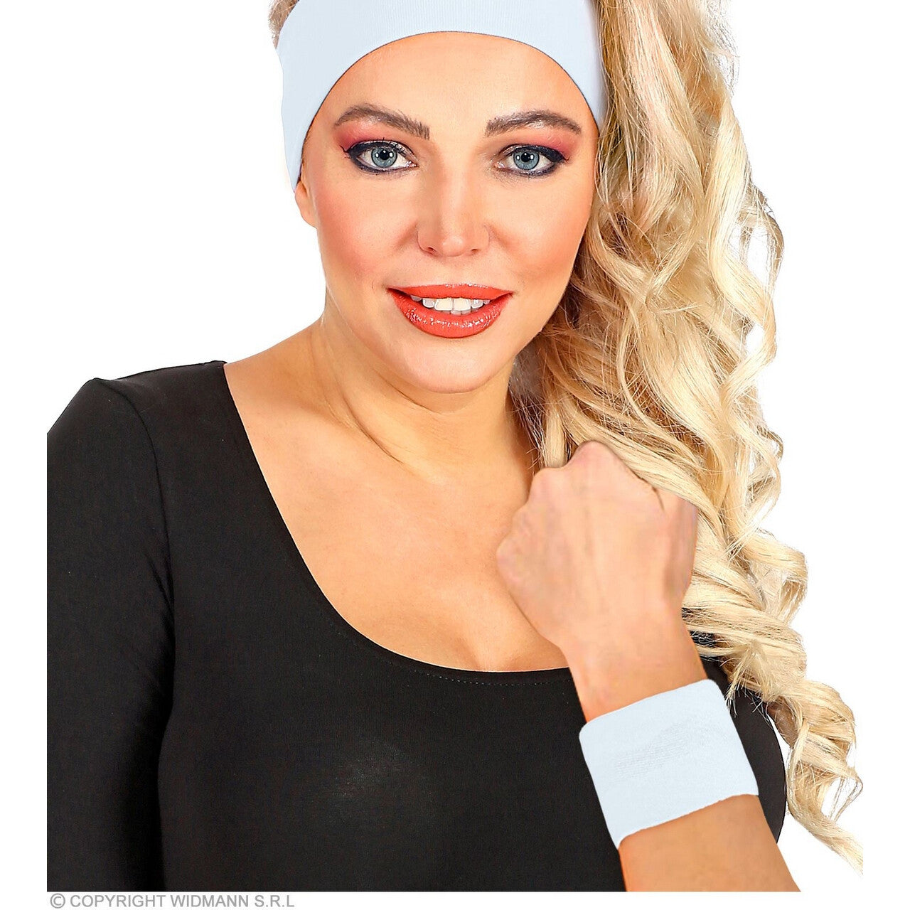 Op deze afbeelding zie je een Accessoires, van het merk Widmann. Not Afraid To Move Zweetband Pols Wit