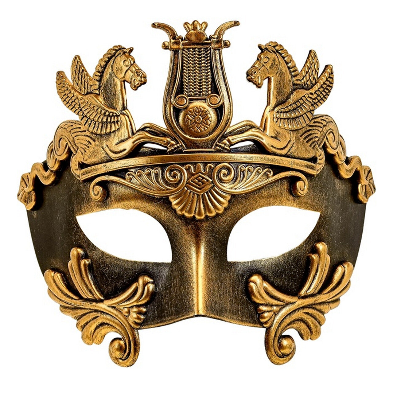 Op deze afbeelding zie je een Accessoires, van het merk Widmann. Statig Romeins Oogmasker Goud