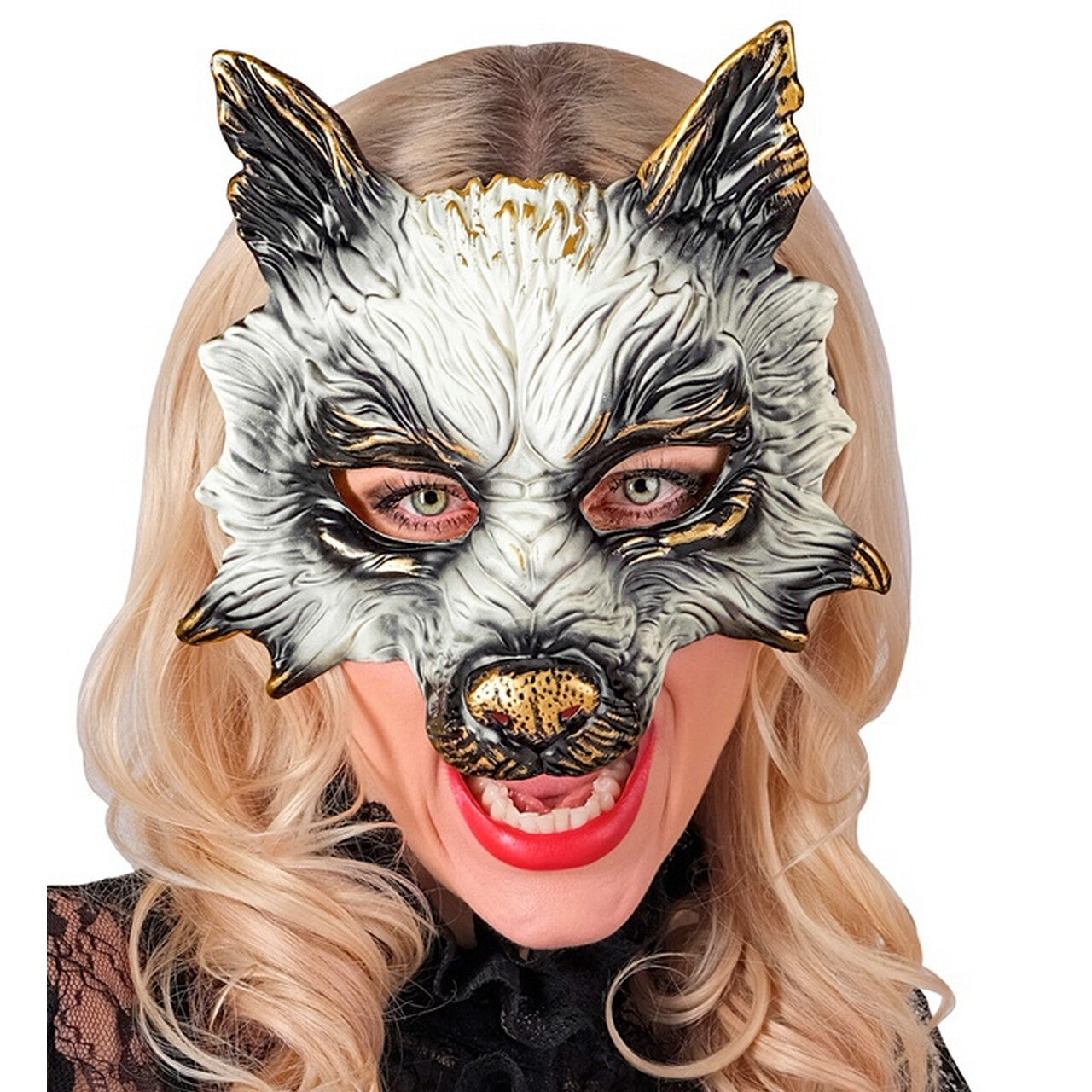 Op deze afbeelding zie je een Accessoires, van het merk Widmann. De Wolf Is Terug Masker