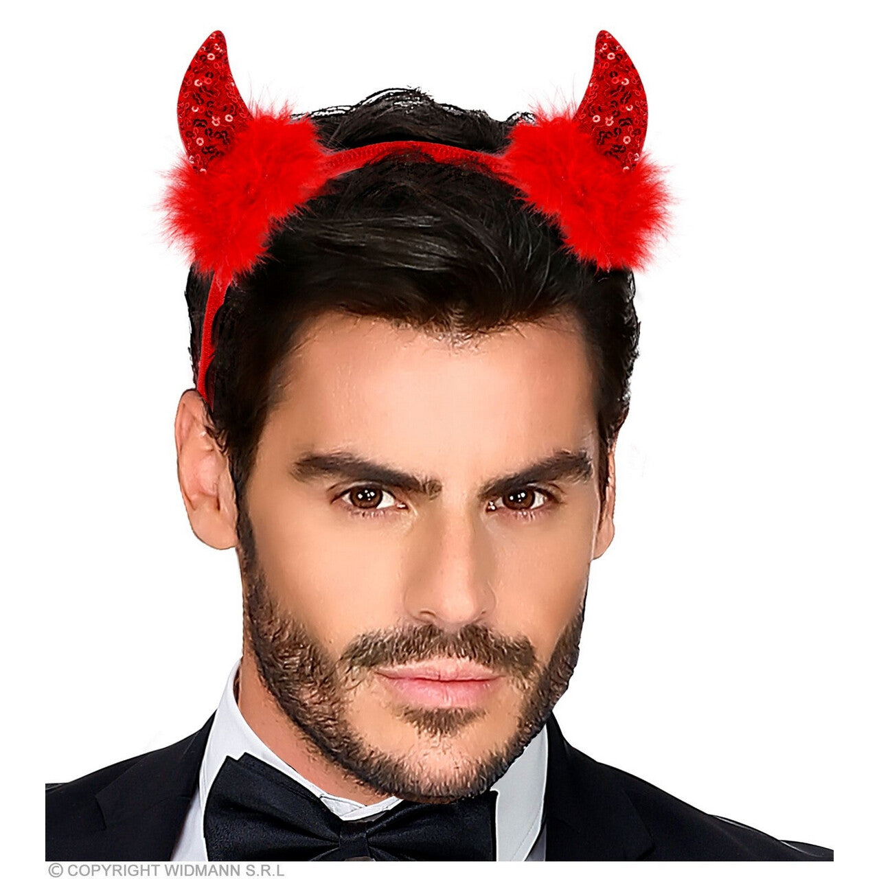 Op deze afbeelding zie je een Accessoires, van het merk Widmann. Verleidelijke Duivelhoorns Glinsterend Rood