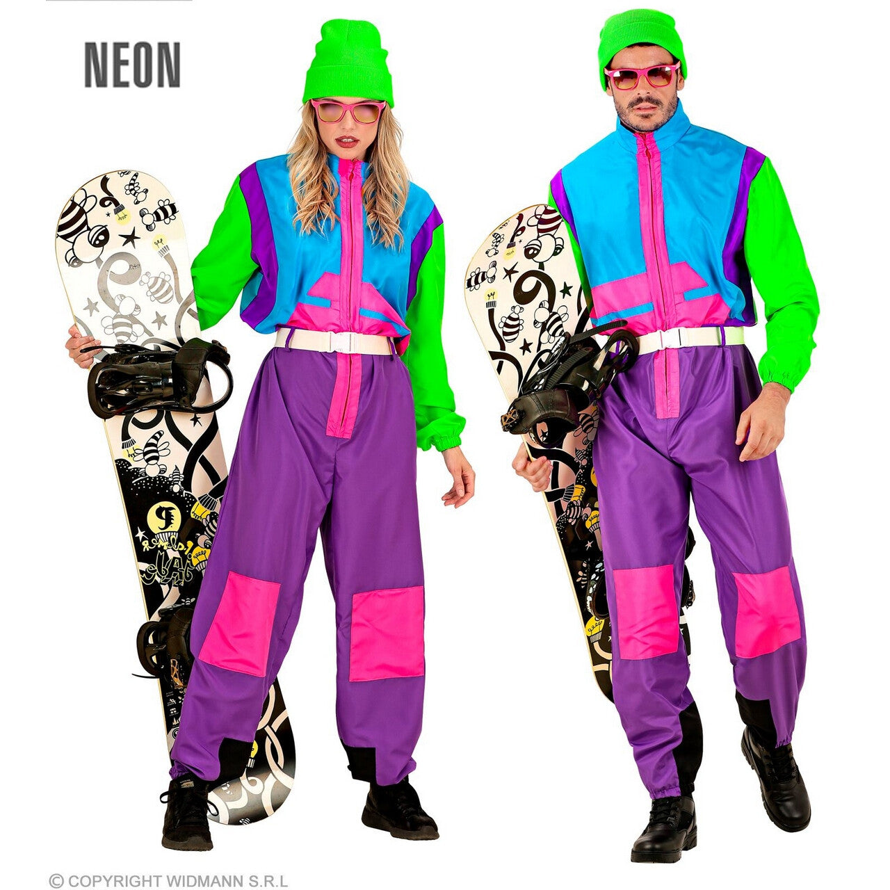Op deze afbeelding zie je een Kostuums, van het merk Widmann. Gnarly Snow Bunny Boarder Kostuum