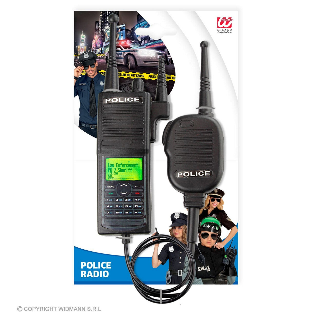 Op deze afbeelding zie je een Accessoires, van het merk Widmann. Code 112 Over, Politieradio