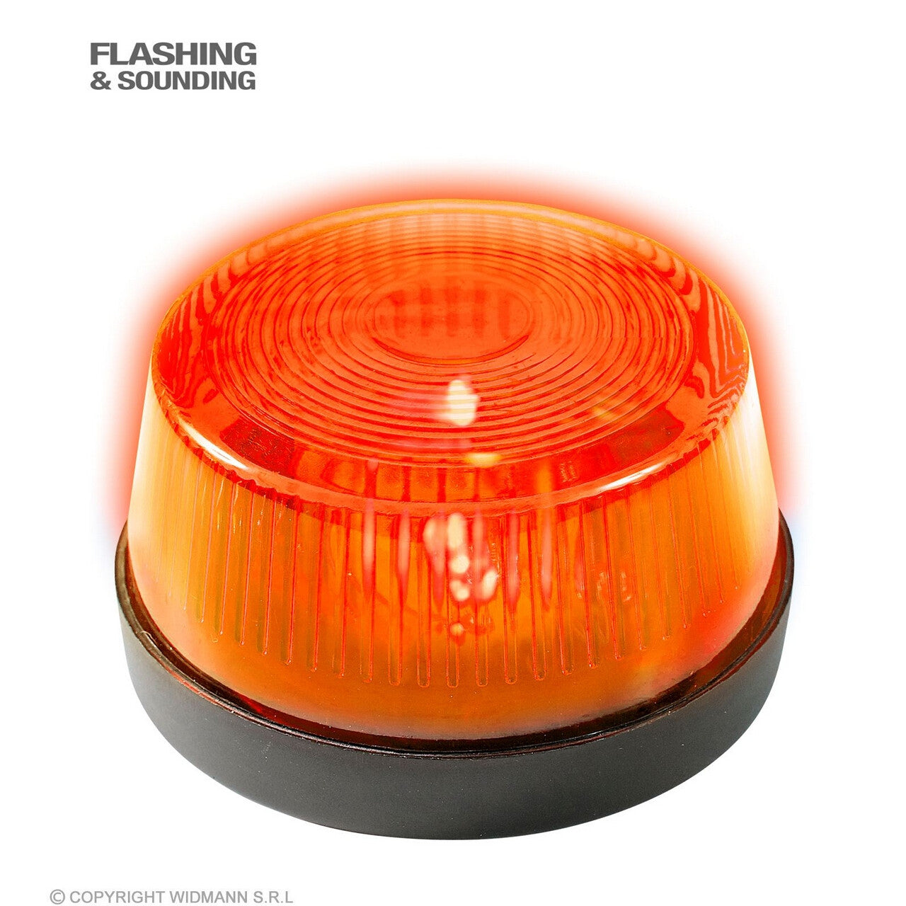 Op deze afbeelding zie je een Decoratie, van het merk Widmann. Oranje Zwaailicht Met Sirene
