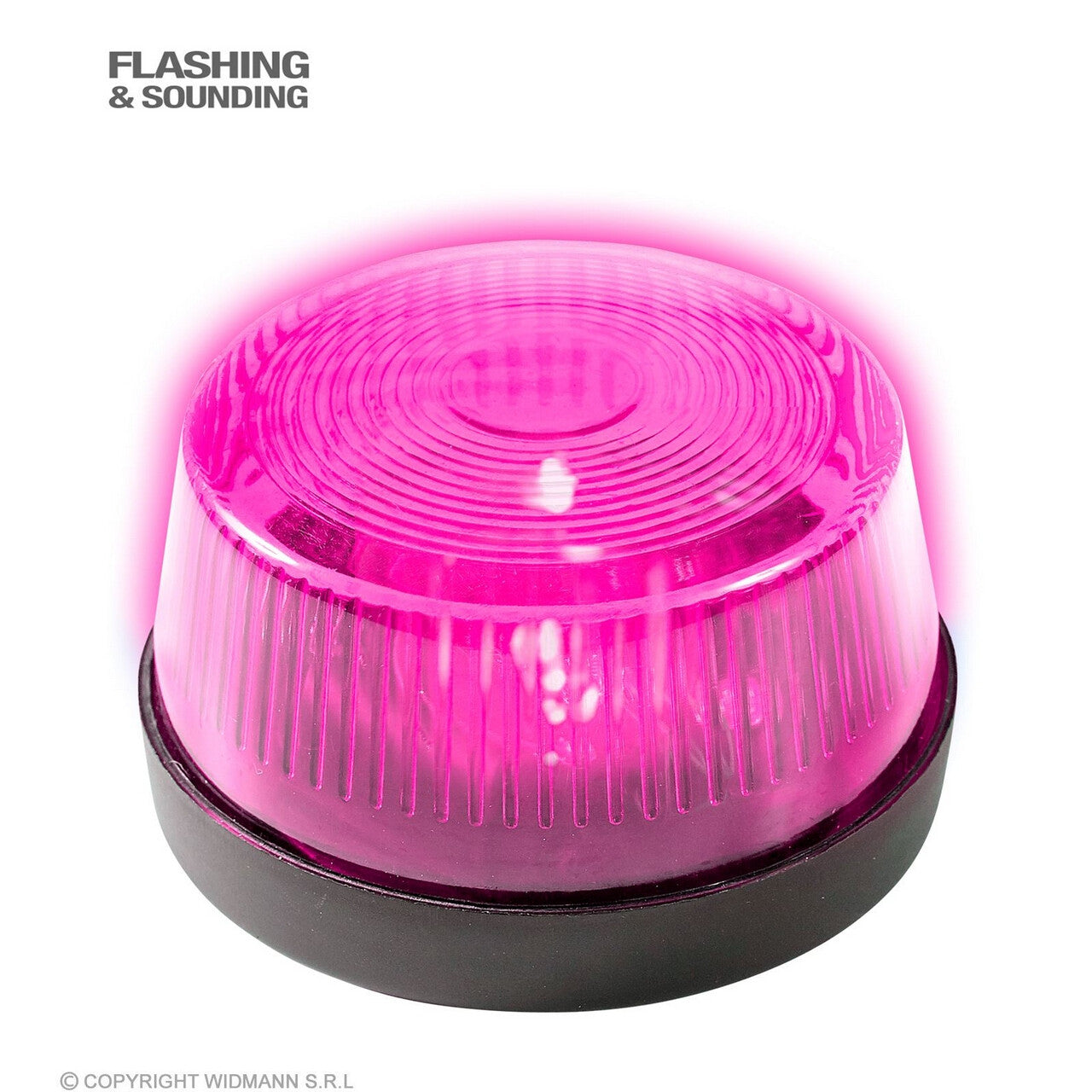 Op deze afbeelding zie je een Decoratie, van het merk Widmann. Roze Zwaailicht Met Sirene