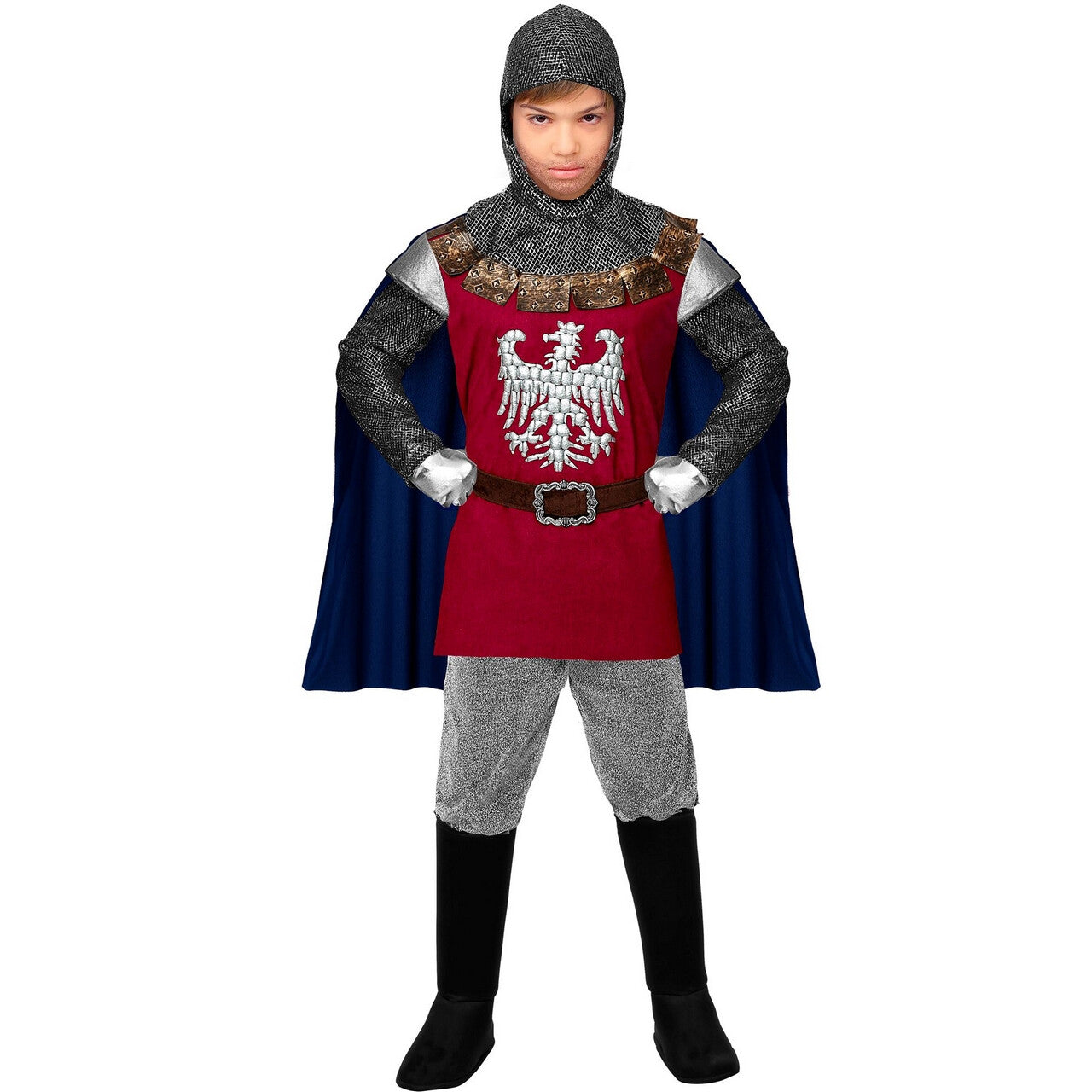Op deze afbeelding zie je een Kostuums, van het merk Widmann. Koninklijke Ridder Ties Van Ravenhorst Kind Kostuum