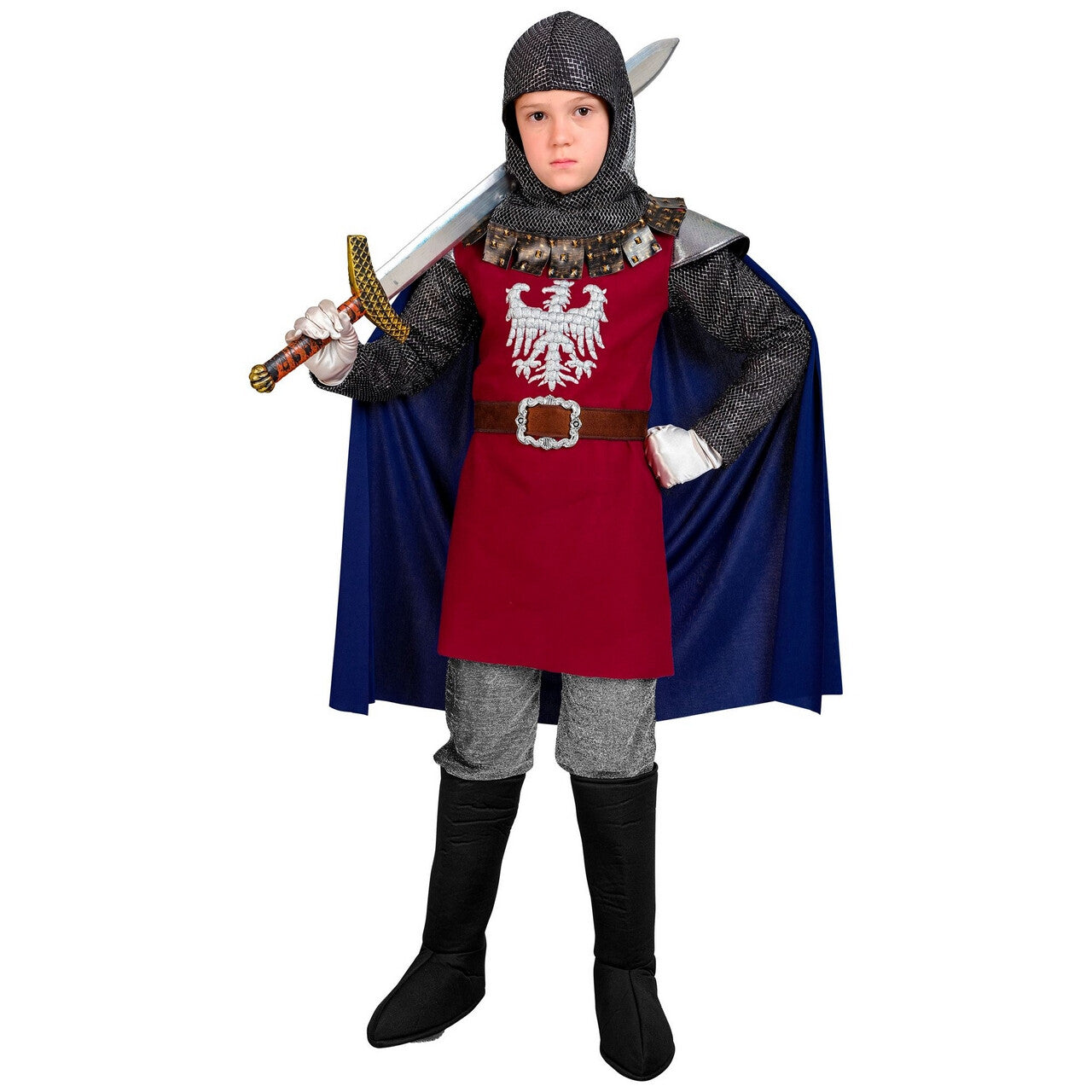Op deze afbeelding zie je een Kostuums, van het merk Widmann. Koninklijke Ridder Ties Van Ravenhorst Kind Kostuum
