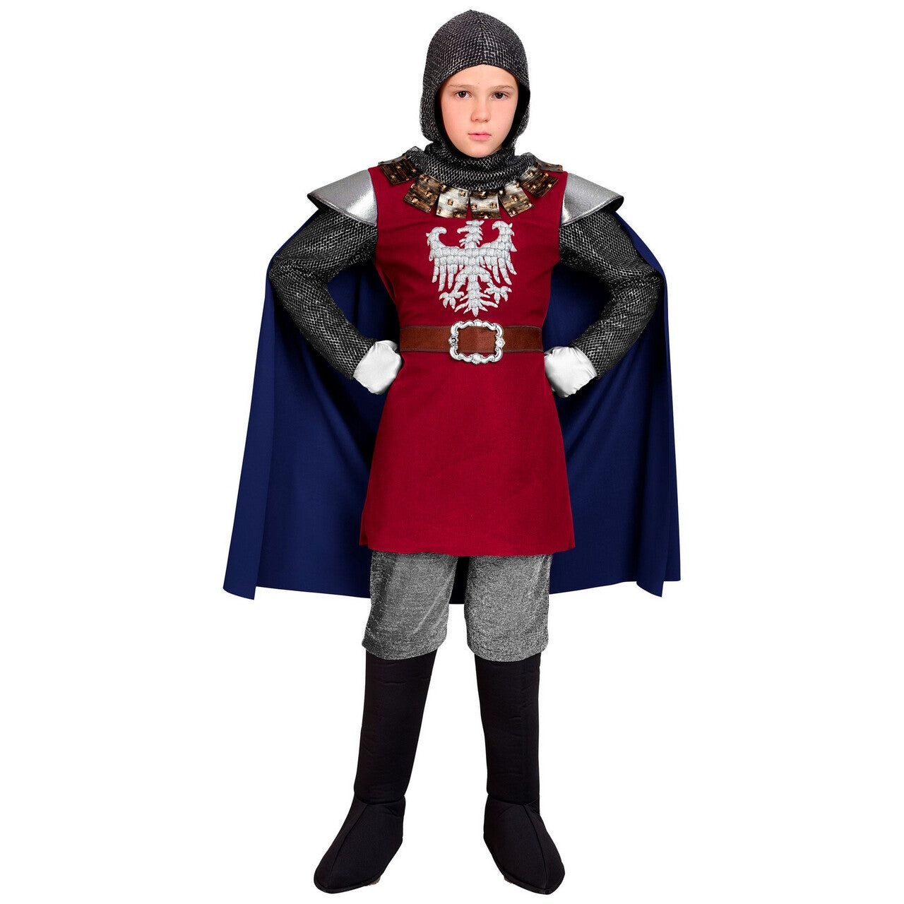 Op deze afbeelding zie je een Kostuums, van het merk Widmann. Koninklijke Ridder Ties Van Ravenhorst Kind Kostuum