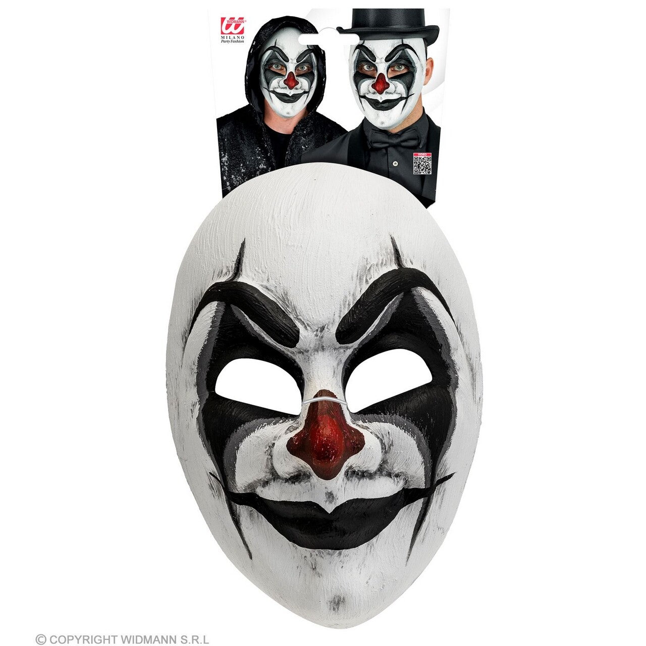 Op deze afbeelding zie je een Accessoires, van het merk Widmann. Masker Theater Scary Clown