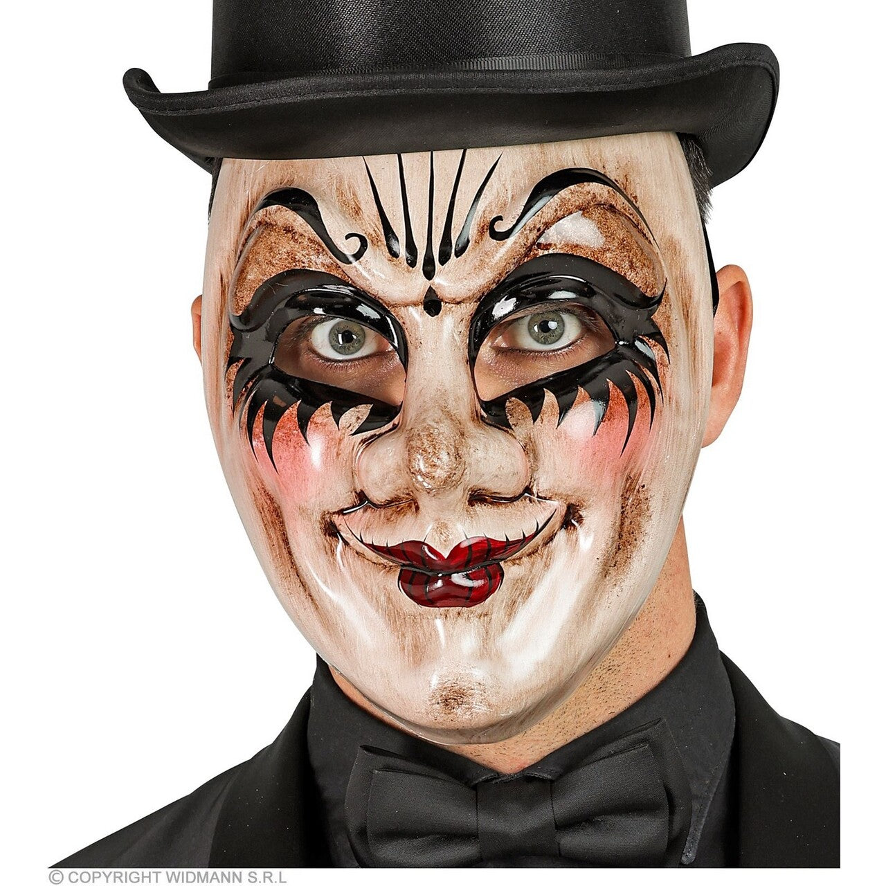 Op deze afbeelding zie je een Accessoires, van het merk Widmann. Masker Theater Circus Enge Man