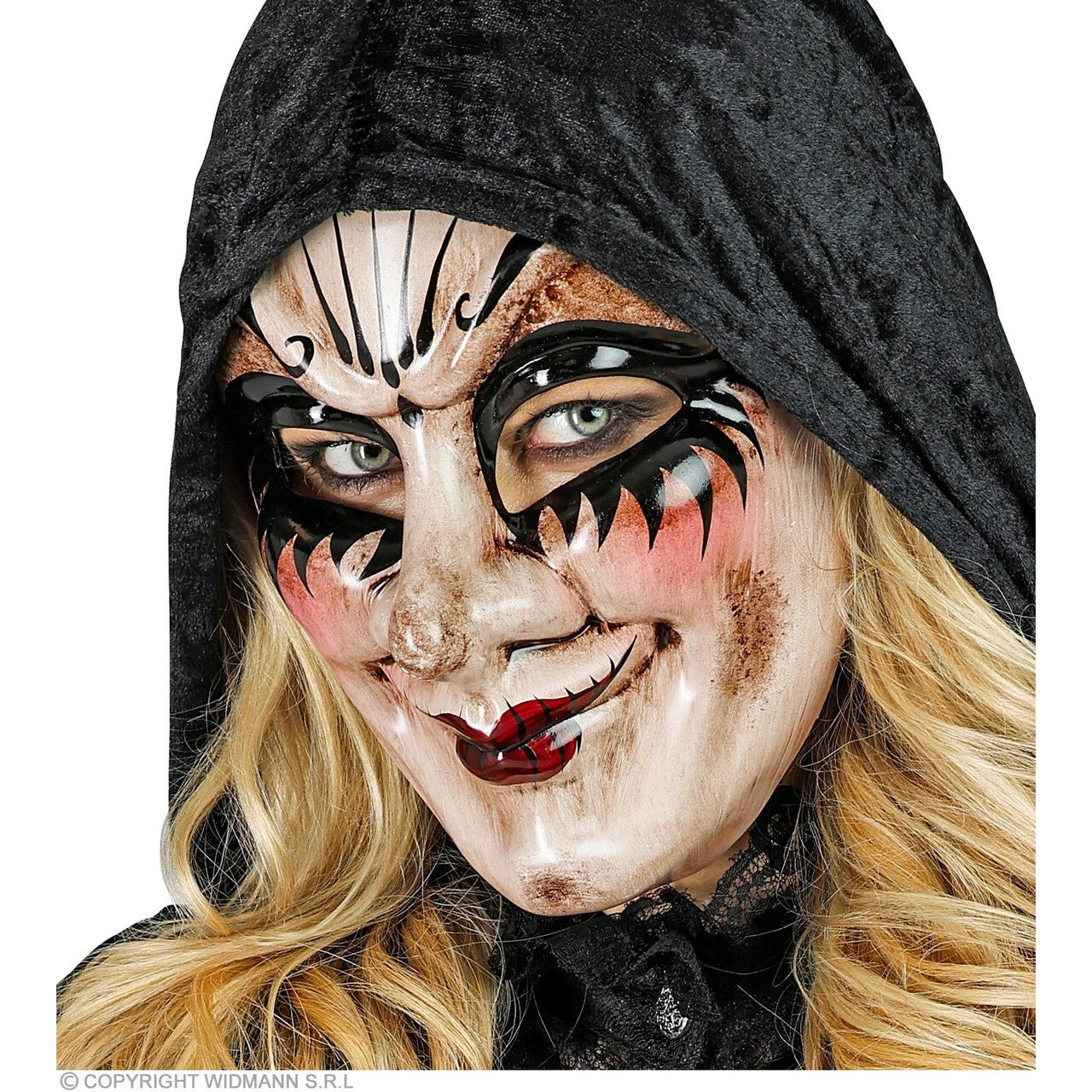 Op deze afbeelding zie je een Accessoires, van het merk Widmann. Masker Theater Circus Enge Man