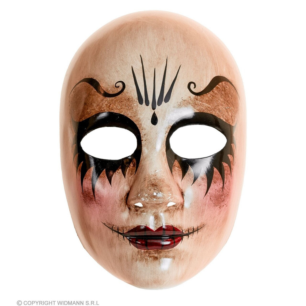 Op deze afbeelding zie je een Accessoires, van het merk Widmann. Masker Theater Enge Vrouw