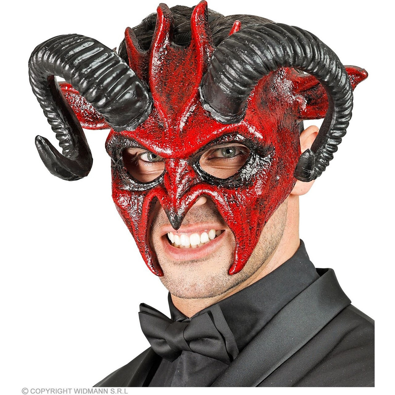 Op deze afbeelding zie je een Accessoires, van het merk Widmann. Masker Theater Duivel Satan