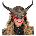 Oogmasker Theater Duivelachtige Hoorns