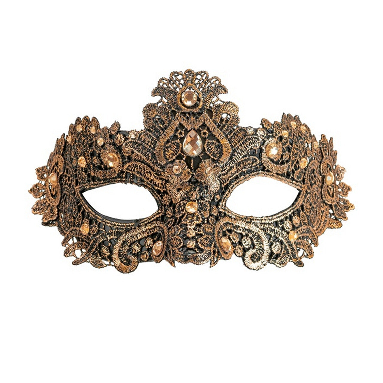 Op deze afbeelding zie je een Accessoires, van het merk Widmann. Oogmasker Brons Hidden Treasure