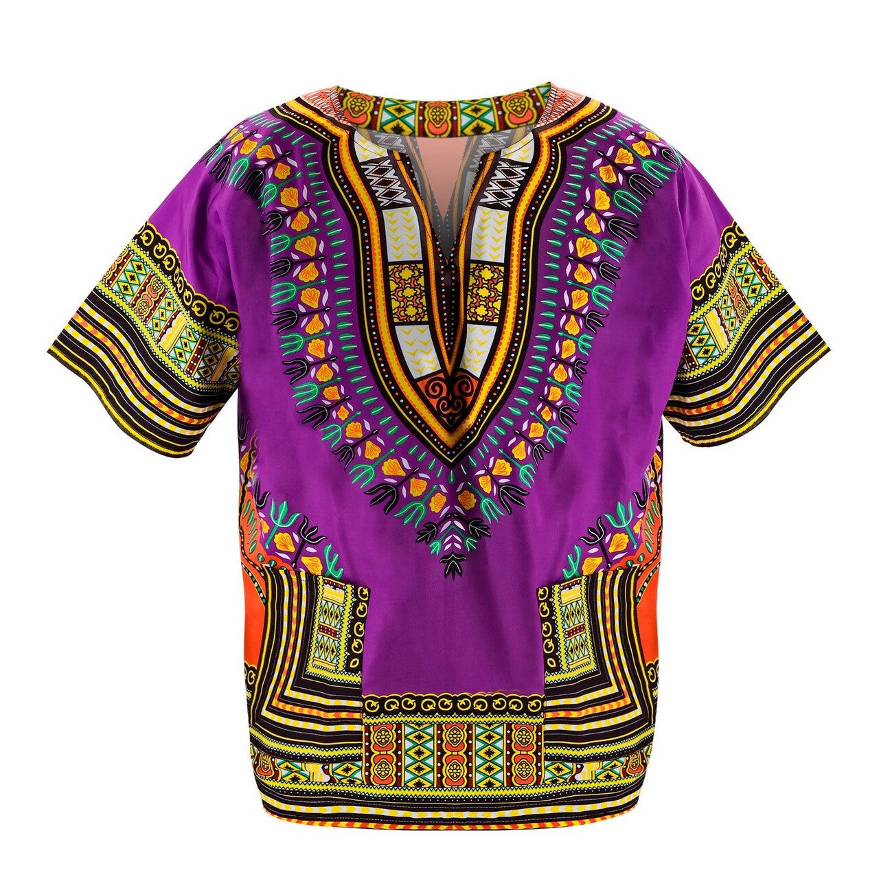 Op deze afbeelding zie je een Kostuums, van het merk Widmann. Dashiki Paars Shirt Man