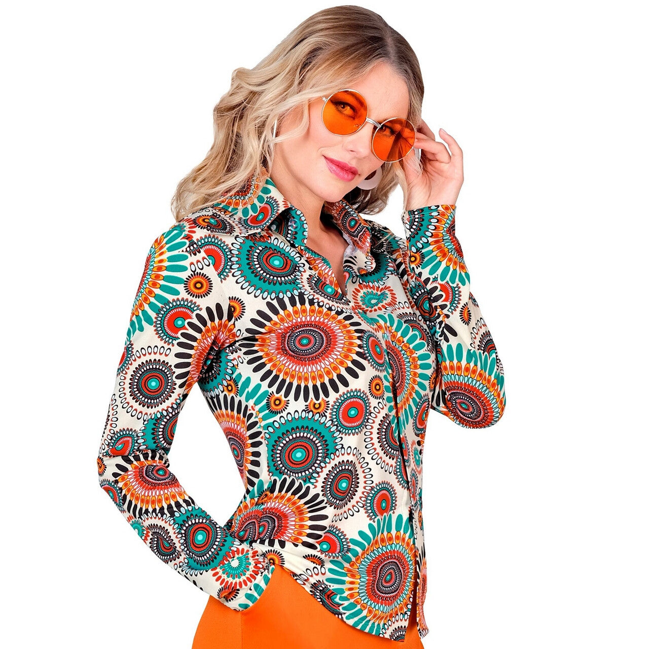 Op deze afbeelding zie je een Kostuums, van het merk Widmann. Super 60s True Vintage Shirt Vrouw