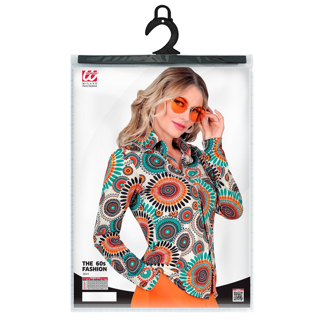Op deze afbeelding zie je een Kostuums, van het merk Widmann. Super 60s True Vintage Shirt Vrouw