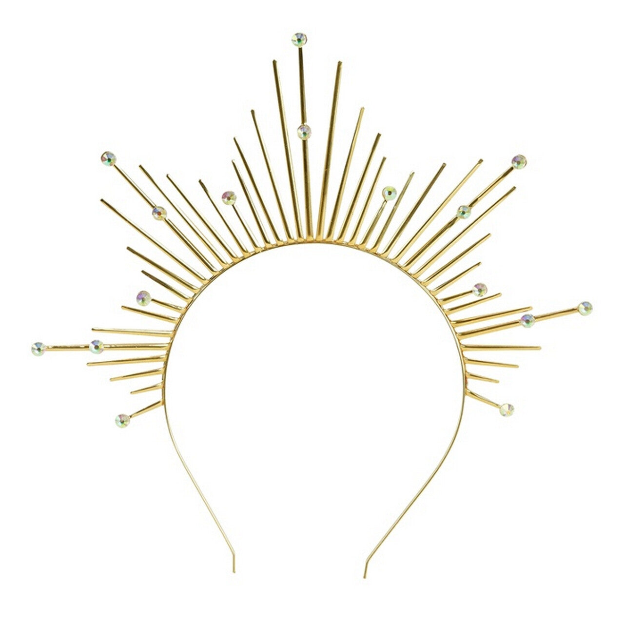 Op deze afbeelding zie je een Accessoires, van het merk Widmann. Gouden Halo Haarband