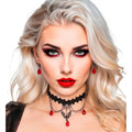Vampier Chique Sieraden Set Oorbellen Met Choker