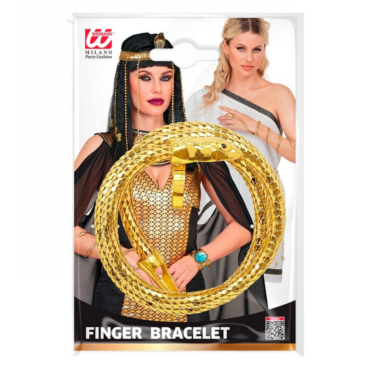 Op deze afbeelding zie je een Accessoires, van het merk Widmann. Vinger Armband Sneaky Snake