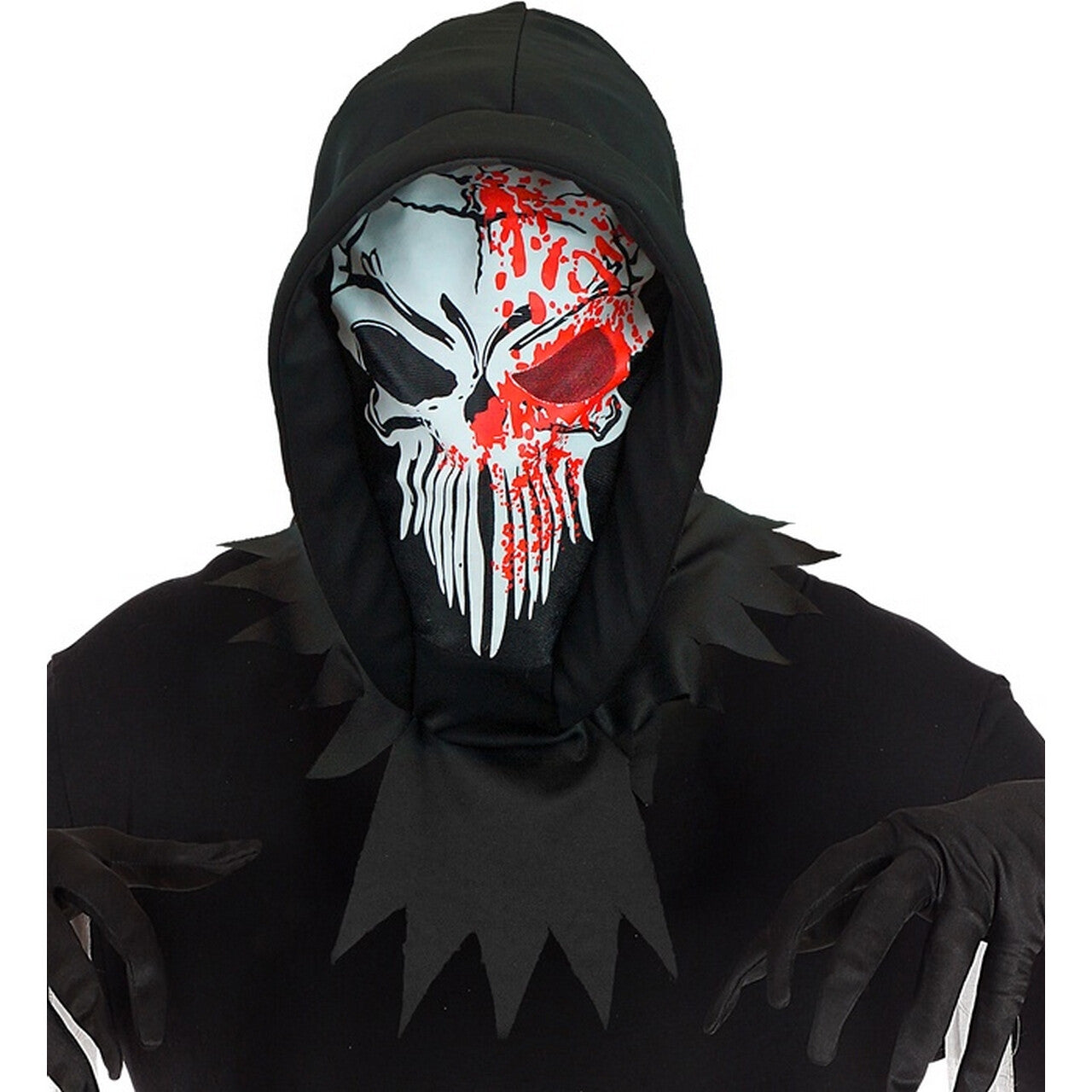 Op deze afbeelding zie je een Accessoires, van het merk Widmann. Masker Met Kap Bloody Reaper