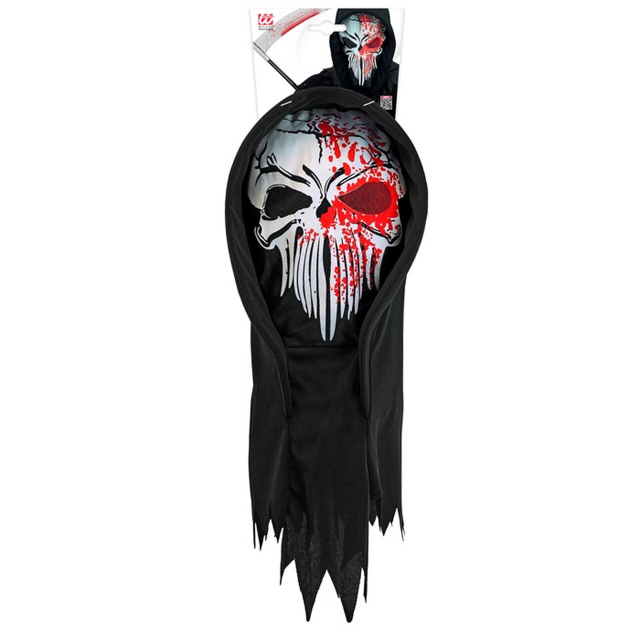 Op deze afbeelding zie je een Accessoires, van het merk Widmann. Masker Met Kap Bloody Reaper