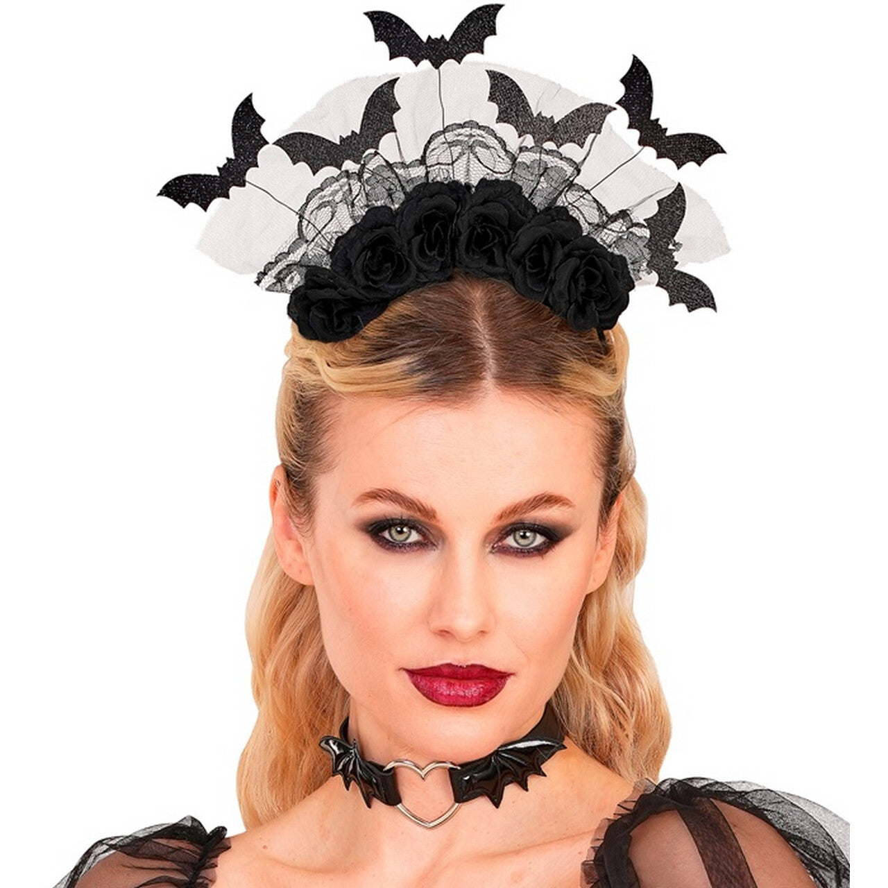 Op deze afbeelding zie je een Accessoires, van het merk Widmann. Bat Woman Hoofdband